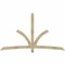 Ekena Millwork Davenport Rough Sawn Timber Gable Bracket, Douglas Fir, 96"W x 56"H x 4"D x 4"F, 14/12 Pitch GBW096X56X0404DAV00RDF - alternate 1